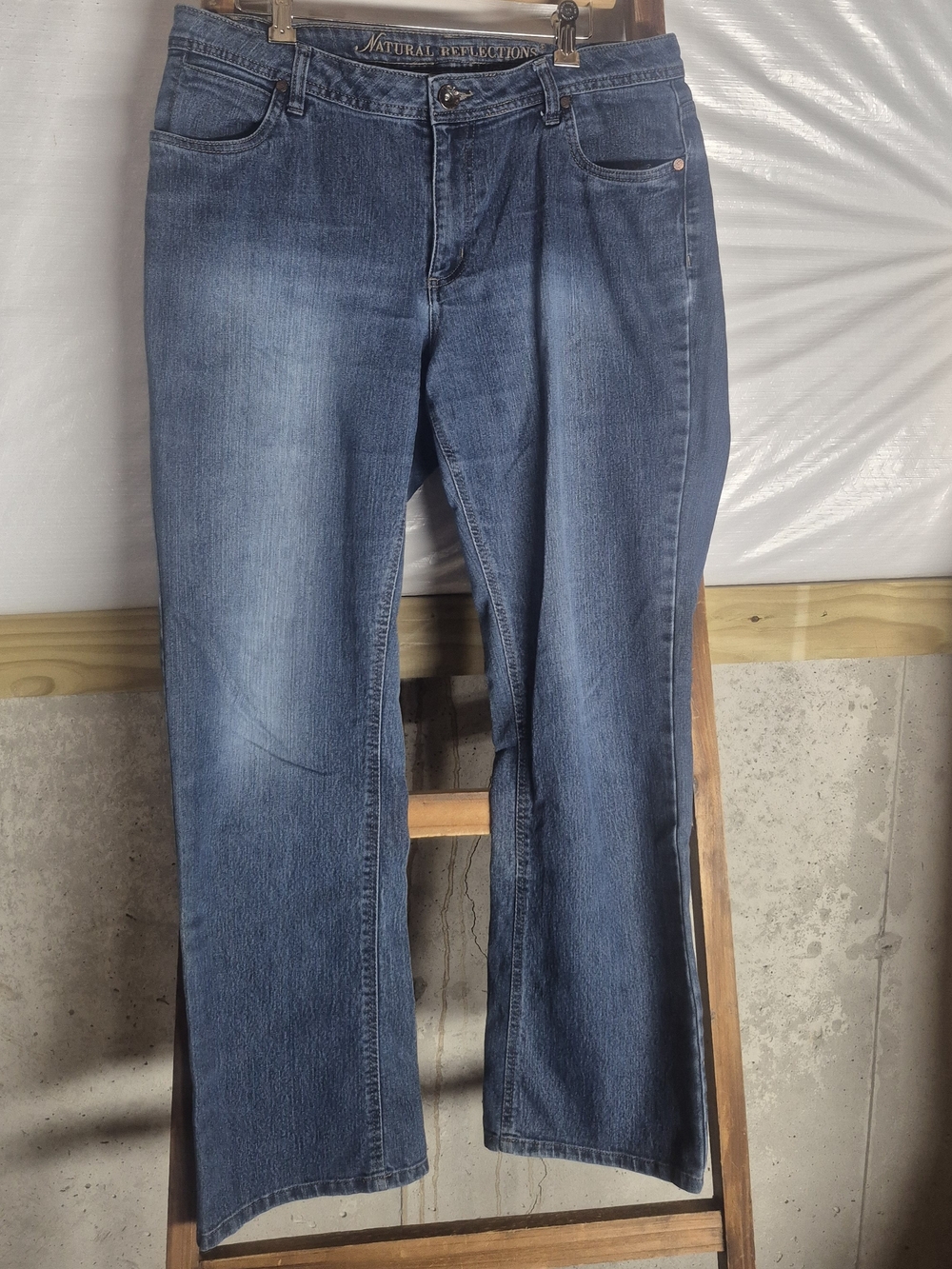 Natural Reflections Classic Straight Leg Jeans - Medium Blue